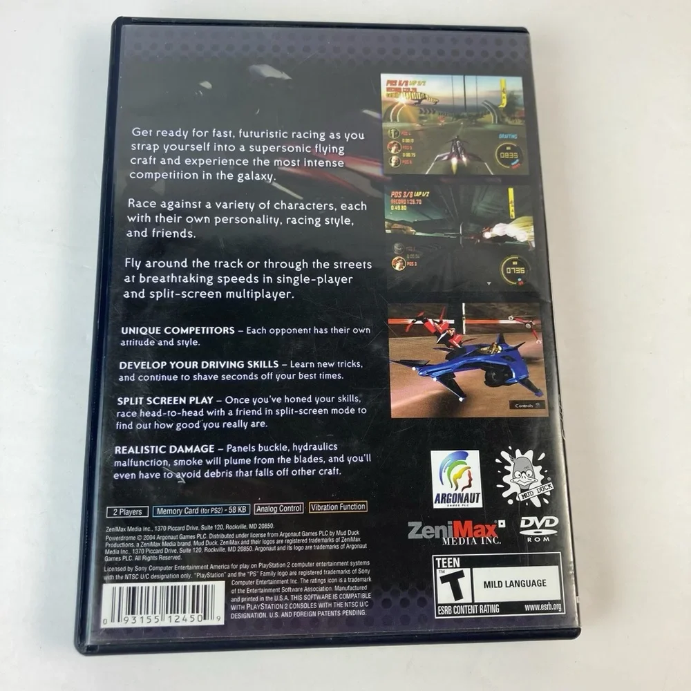 PS2 Power Dome Sony PlayStation 2 DVD ROM Game With Manual 2004
